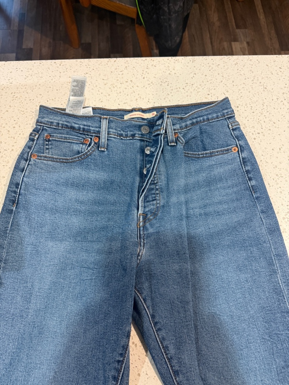 Levi's Blue Straight Men's Jeans - Classic Button Fly